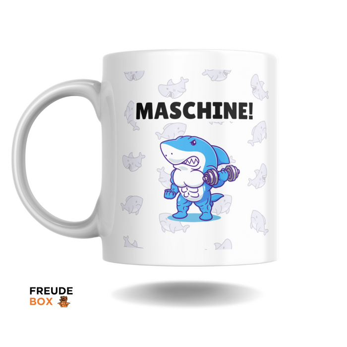 Keramiktasse Hai "Maschine" 300 ml