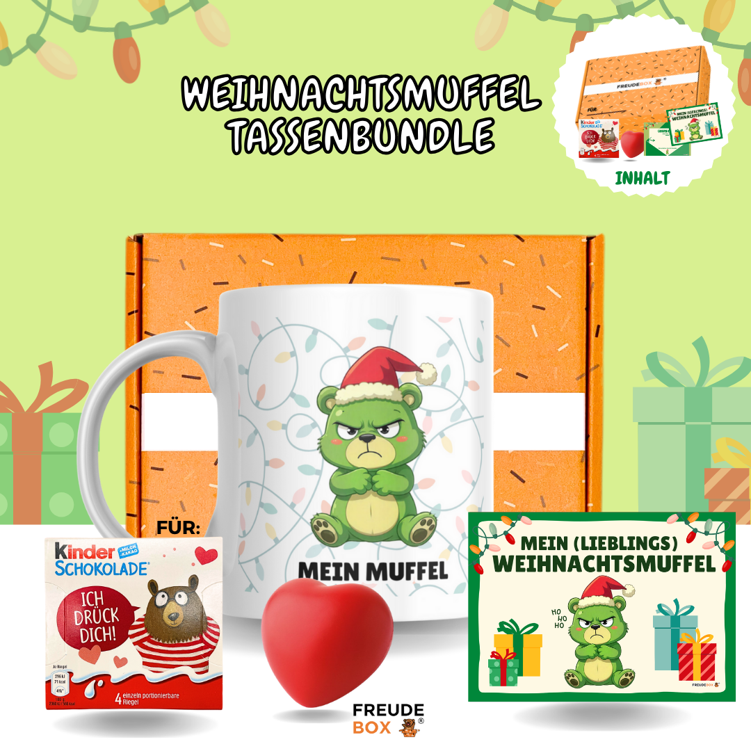 Weihnachtsmuffel Tassen-Geschenkset