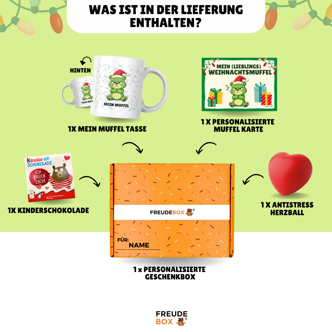 Weihnachtsmuffel Tassen-Geschenkset