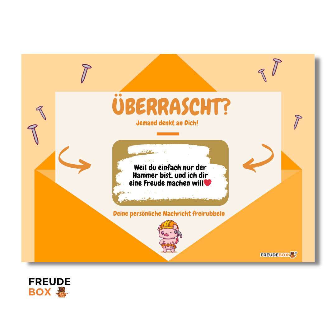 Grußkarte: Du bist der Hammer ✏️