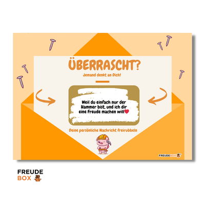 Grußkarte: Du bist der Hammer ✏️