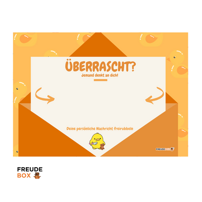 Grußkarte: Kleines Geschenk - Küken✏️