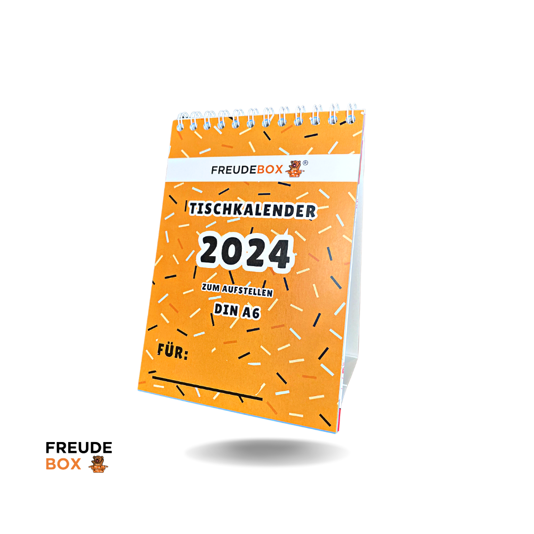 Tischkalender 2024 A6 FREUDEBOX – Monatlich Freude schenken