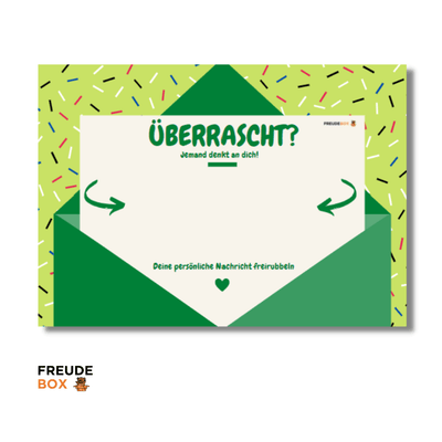 Grußkarte: Du fehlst mir ✏️ - FREUDEBOX® - Geschenk, Made in Germany, Seifenblasen kuscheltiere und plüschtiere mit persönlicher nachricht einfach online kaufen freude verschenken - geschenkidee kuscheltiere plüschtiere - geschenke für freundin freund - kuscheltiere verschenken - geschenk für kinder - kinder geburtstag - freude box - freudebox - freude tiktok instagram