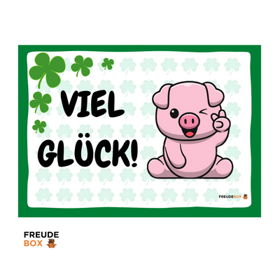 Grußkarte: Viel Glück! ✏️