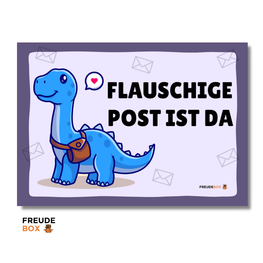 Grußkarte: Flauschige Post! ✏️