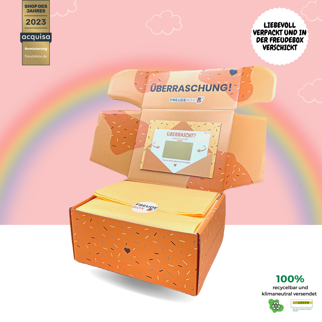Glücksbärchi (orange) (NEU) - FREUDEBOX®